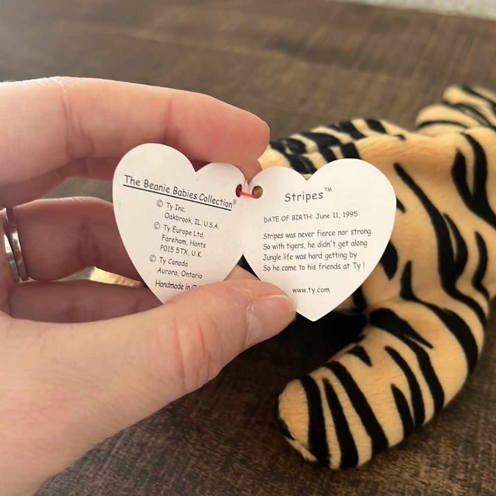 Beanie Baby Original - Stripes 1995 Perfect condition!! - Picture 5 of 5